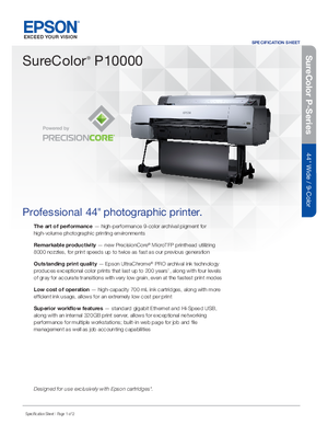 Download For Epson SureColor P10000 Printers Hardware