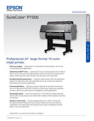 Download For Epson SureColor P7000 Printer Hardware