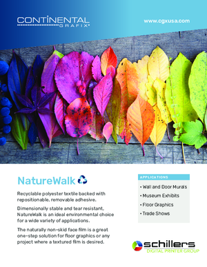Data Sheet For Continental Grafix NatureWalk PSA Print Media