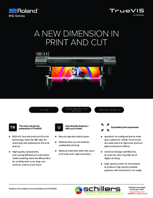 MG Brochure For Roland DGA trueVIS LG MG Series UV Printer Cutters